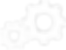 two white gears
