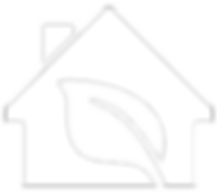 energy efficient house icon with leaf inside